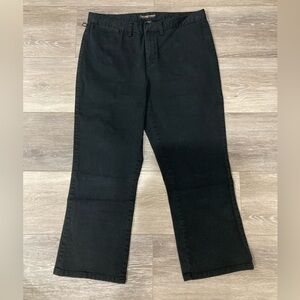 Ralph Lauren Polo Jeans Co Classic Black Women's Capris Size 10 Flare